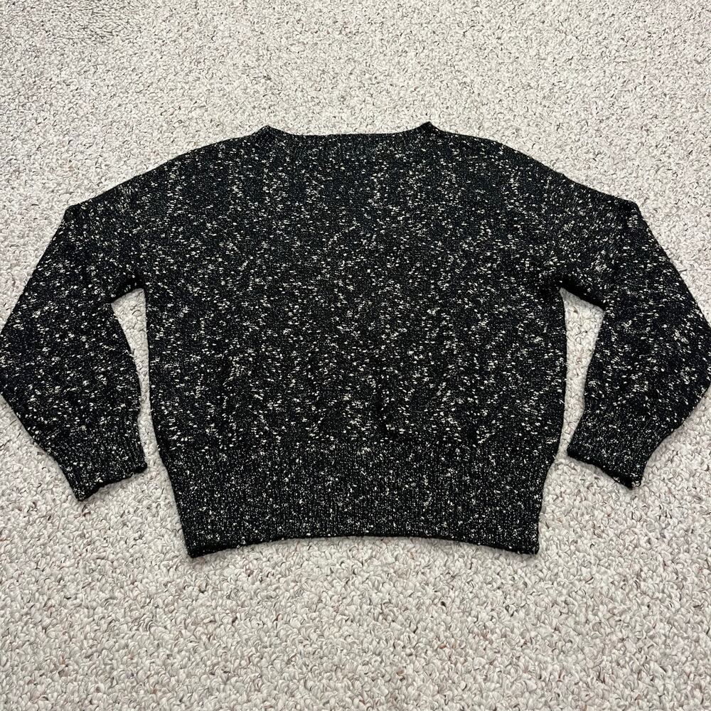 Ann Taylor Black Gold Metallic Sweater Knit S Casual Holiday Party Casual